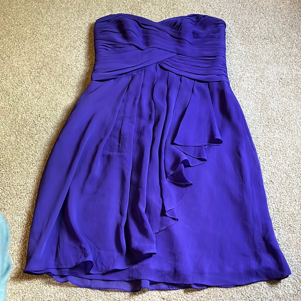 Purple David’s bridal bridesmaid dress size 8
